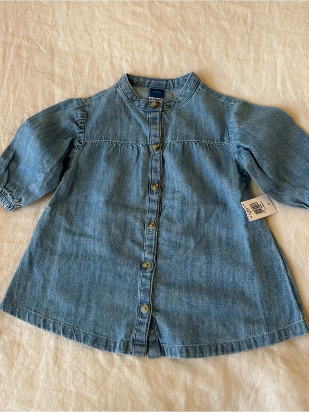 Old Navy Denim Dress 3-6 Months NEW NWT